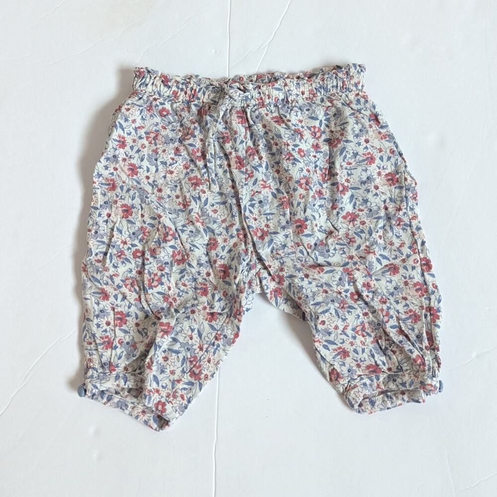 Ralph Lauren Baby Girls 6m Lightweight Blue Floral Pants Cottagecore Girly